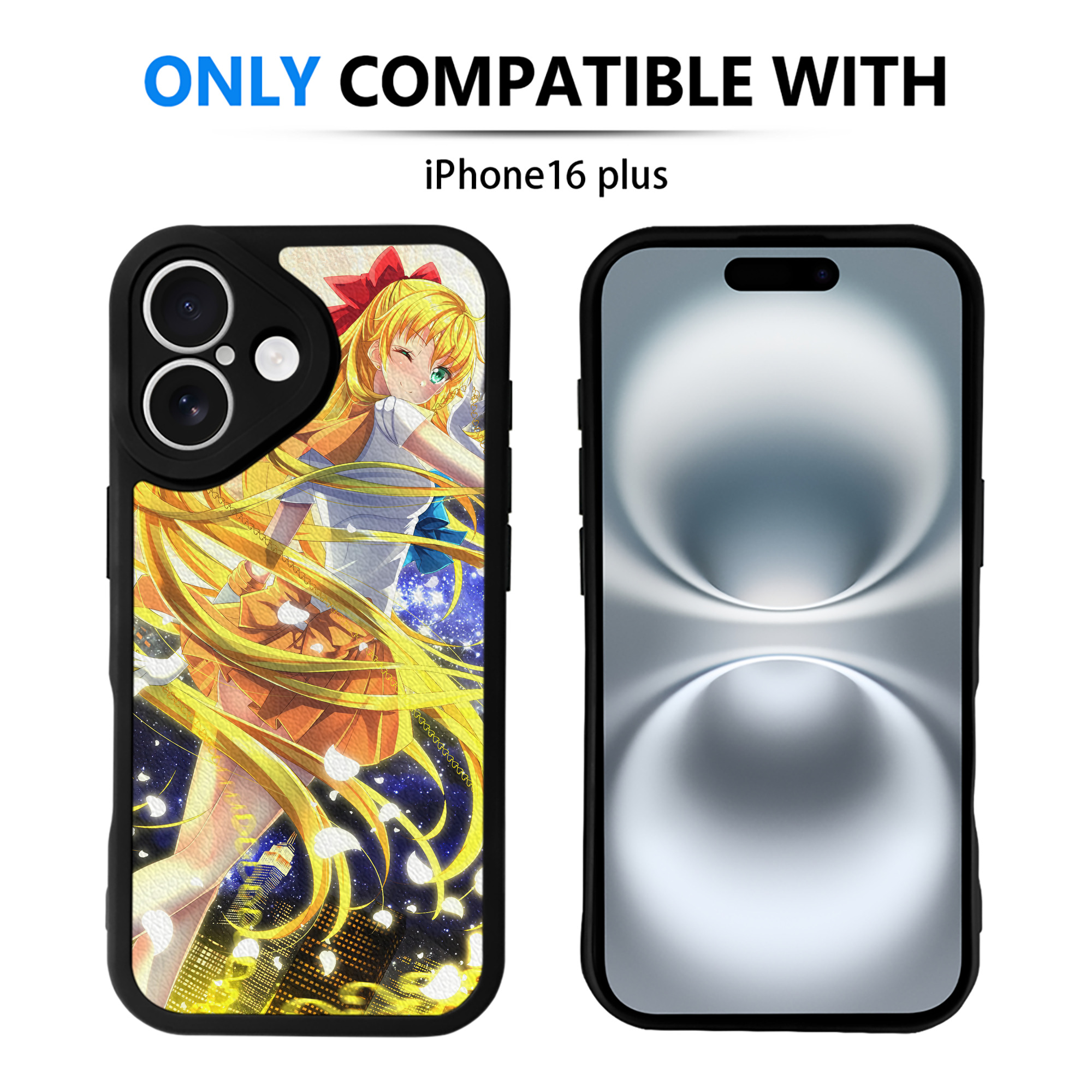 （画像用） 美少女戦士セーラームーン Sailor Moon 【iPhone 16シリーズ対応】シリコンスマホケース（レザー調） 材質：シリコン